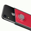 Magnetic 360 Degrees Rotation Ring Armor Protective Case for iPhone XR(Black)