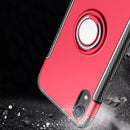 Magnetic 360 Degrees Rotation Ring Armor Protective Case for iPhone XR(Black)