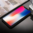 360 Degrees Full Coverage Detachable PC Case with Tempered Glass Film for iPhone XS (Black)