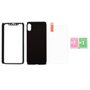 360 Degrees Full Coverage Detachable PC Case with Tempered Glass Film for iPhone XS (Black)