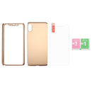 360 Degrees Full Coverage Detachable PC Case with Tempered Glass Film for iPhone XS (Gold)