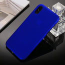 360 Degrees Full Coverage Detachable PC Case with Tempered Glass Film for iPhone XS (Blue)