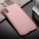 360 Degrees Full Coverage Detachable PC Case with Tempered Glass Film for iPhone XS (Rose Gold)