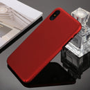 360 Degrees Full Coverage Detachable PC Case with Tempered Glass Film for iPhone XS (Red)