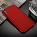 360 Degrees Full Coverage Detachable PC Case with Tempered Glass Film for iPhone XS (Red)