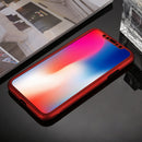 360 Degrees Full Coverage Detachable PC Case with Tempered Glass Film for iPhone XS (Red)