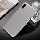 360 Degrees Full Coverage Detachable PC Case with Tempered Glass Film for iPhone XS (Silver)