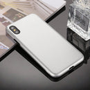 360 Degrees Full Coverage Detachable PC Case with Tempered Glass Film for iPhone XS (Silver)