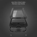 LOVE MEI Metal Dropproof + Shockproof + Dustproof Protective Case for iPhone X / XS (Black)