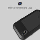 LOVE MEI Metal Dropproof + Shockproof + Dustproof Protective Case for iPhone X / XS (Black)