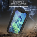 LOVE MEI Metal Dropproof + Shockproof + Dustproof Protective Case for iPhone X / XS (Black)