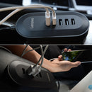 Original Lenovo HC06 2.4A Output 5 USB Ports Car Charger (Black)