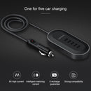 Original Lenovo HC06 2.4A Output 5 USB Ports Car Charger (Black)