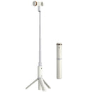 WK WT-P12 Folding Integrated Remote Control Live Broadcast Tripod Bluetooth Selfie Stick (White)
