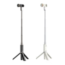 WK WT-P12 Folding Integrated Remote Control Live Broadcast Tripod Bluetooth Selfie Stick (Black)
