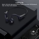 F806 Bluetooth 4.1 Bone Conduction Stereo Bluetooth Earphone(Blue)