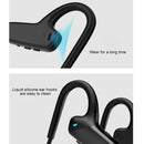 F808 Bluetooth 5.0 Waterproof Bone Conduction Sport Bluetooth Earphone(Blue)