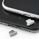 Universal 8 Pin Charging Port Metal Anti-Dust Plug for iPhone(Space Silver)