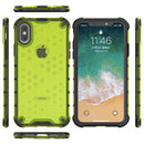 Shockproof Honeycomb PC + TPU Protective Case for iPhone X / XS (Grey)