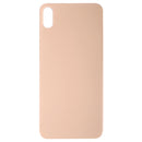 Easy Replacement Big Camera Hole Glass Back Battery Cover with Adhesive for iPhone XS(Gold)