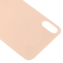 Easy Replacement Big Camera Hole Glass Back Battery Cover with Adhesive for iPhone XS(Gold)