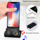 3 in 1 360 Degrees Rotation Phone Charging Desktop Stand Holder without Wireless Charging Function(Black)