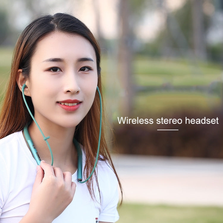 Neck-mounted Air Conduction Bluetooth Earphone with Magnetic Buckle, Support Call Vibration & Hands-free Calling & Battery Display & Multi-point Connection(Black)