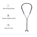 Neck-mounted Air Conduction Bluetooth Earphone with Magnetic Buckle, Support Call Vibration & Hands-free Calling & Battery Display & Multi-point Connection(Black)