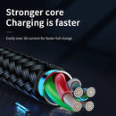 JOYROOM S-M411 Sharp Series 3A 8 Pin Interface Charging + Transmission Nylon Braided Data Cable with Drop-shaped Indicator Light, Cable Length: 2m (Black)