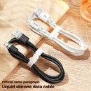 JOYROOM S-1224N2 1.2m 2.4A USB to 8 Pin Silicone Data Sync Charge Cable for iPhone, iPad(Purple)