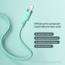 JOYROOM S-1224N2 1.2m 2.4A USB to 8 Pin Silicone Data Sync Charge Cable for iPhone, iPad(Purple)