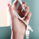 JOYROOM S-1224N2 1.2m 2.4A USB to 8 Pin Silicone Data Sync Charge Cable for iPhone, iPad(Purple)
