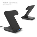 F11 Vertical Magnetic Wireless Charger for QI Charging Standard Mobile Phones & Apple Watch Series (Black)