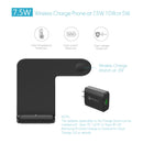 F11 Vertical Magnetic Wireless Charger for QI Charging Standard Mobile Phones & Apple Watch Series (Black)