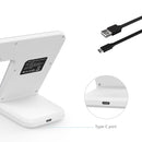 F11 Vertical Magnetic Wireless Charger for QI Charging Standard Mobile Phones & Apple Watch Series (White)