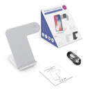 F11 Vertical Magnetic Wireless Charger for QI Charging Standard Mobile Phones & Apple Watch Series (White)
