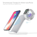 F11 Vertical Magnetic Wireless Charger for QI Charging Standard Mobile Phones & Apple Watch Series (White)