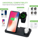 W30 QI Vertical Wireless Charger for Mobile Phones & Apple Watches & AirPods & Apple Pencil, with Adjustable Phone Stand (White)