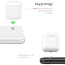 Z5 QI Vertical Magnetic Wireless Charger for Mobile Phones & Apple Watches & AirPods / Xiaomi Redmi AirDots, with Touch Ring Light (Black)