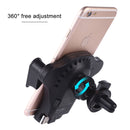 1803WC 10W Wireless Smart Car Charger Mobile Phone Holder with Retractable Micro USB Cable, Length: 85cm(Black)