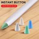 4 PCS Non-slip Mute Wear-resistant Nib Cover for Apple Pencil 1 / 2 (Mint Green)