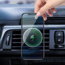 TOTU CACW-049 Rhinoceros Series Magsafe Car Air Outlet Vent Mount Clamp Holder 15W Fast Charging Qi Magnetic Wireless Charger For iPhone 12 Series(Black)