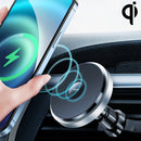 TOTU CACW-049 Rhinoceros Series Magsafe Car Air Outlet Vent Mount Clamp Holder 15W Fast Charging Qi Magnetic Wireless Charger For iPhone 12 Series(Black)