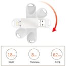 S29 3 in 1 64GB Micro USB 3.0 + USB-C / Type-C + 8 Pin Interface Metal Twister Flash Disk(Silver)