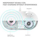 A04 3 in 1 Multi-function Qi Standard Wireless Charger for Mobile Phones & iWatch & AirPods (White)