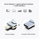 Kinzdi 256GB USB 2.0 + 8 Pin Interface Metal Twister Flash U Disk (Silver)