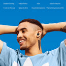 A6S IPX4 Waterproof Bluetooth 5.0 Wireless Bluetooth Earphone with Charging Box, Support for HD Calls & Siri & IOS Power Display(Black)