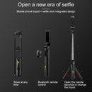 XT-09 Multi-function Live Broadcast Mobile Bluetooth Self-timer Pole Tripod (Red)