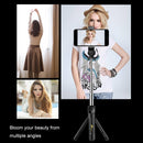 XT-09 Multi-function Live Broadcast Mobile Bluetooth Self-timer Pole Tripod (Red)