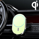 JJT-968 15W Max Output Magnetic Car Air Outlet Bracket Wireless Charger(Green)